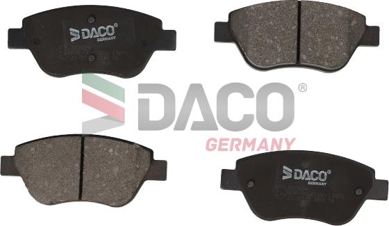 DACO Germany 320924 - Комплект спирачно феродо, дискови спирачки vvparts.bg