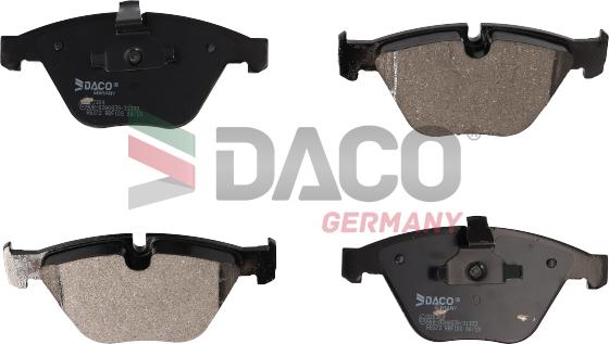 DACO Germany 320304 - Комплект спирачно феродо, дискови спирачки vvparts.bg