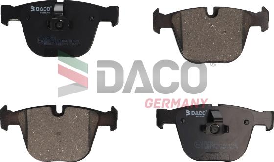 DACO Germany 320302 - Комплект спирачно феродо, дискови спирачки vvparts.bg