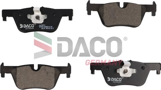 DACO Germany 320319 - Комплект спирачно феродо, дискови спирачки vvparts.bg