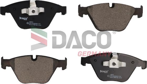 DACO Germany 320321 - Комплект спирачно феродо, дискови спирачки vvparts.bg