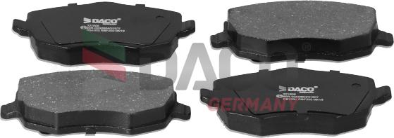 DACO Germany 321906 - Комплект спирачно феродо, дискови спирачки vvparts.bg