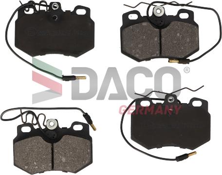 DACO Germany 321939 - Комплект спирачно феродо, дискови спирачки vvparts.bg