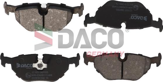 DACO Germany 321507 - Комплект спирачно феродо, дискови спирачки vvparts.bg