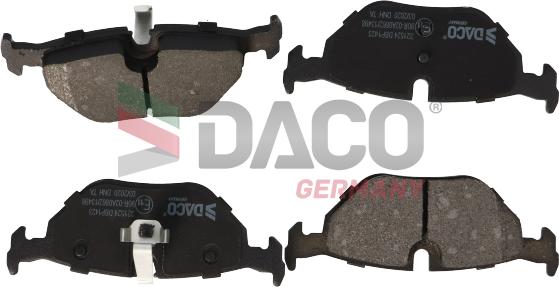 DACO Germany 321524 - Комплект спирачно феродо, дискови спирачки vvparts.bg