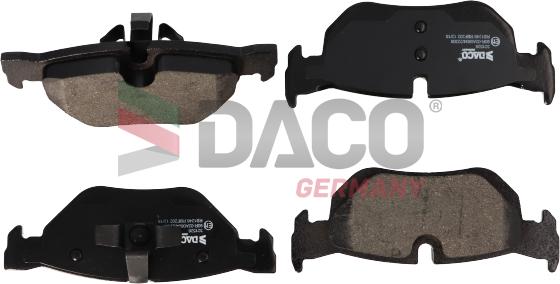 DACO Germany 321526 - Комплект спирачно феродо, дискови спирачки vvparts.bg