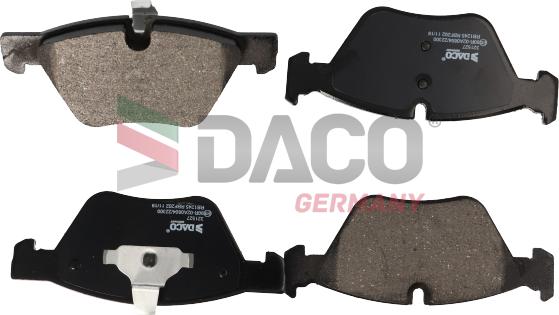 DACO Germany 321527 - Комплект спирачно феродо, дискови спирачки vvparts.bg