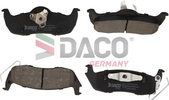 DACO Germany 321606 - Комплект спирачно феродо, дискови спирачки vvparts.bg