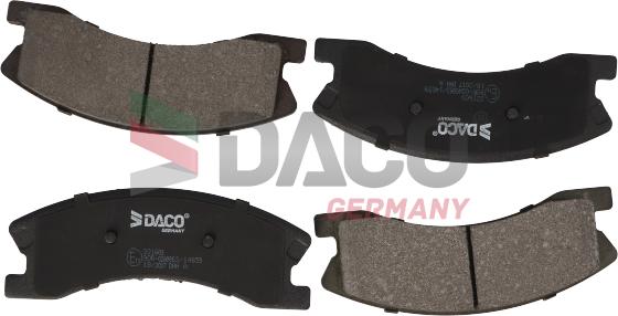 DACO Germany 321603 - Комплект спирачно феродо, дискови спирачки vvparts.bg
