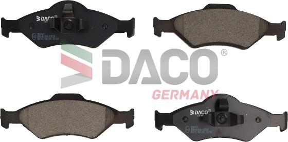 DACO Germany 321013 - Комплект спирачно феродо, дискови спирачки vvparts.bg