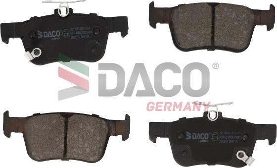 DACO Germany 321205 - Комплект спирачно феродо, дискови спирачки vvparts.bg