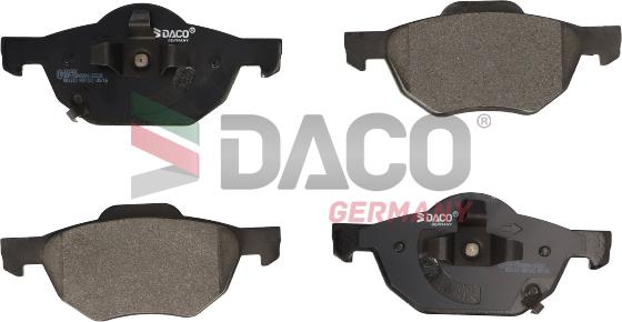 DACO Germany 321202 - Комплект спирачно феродо, дискови спирачки vvparts.bg