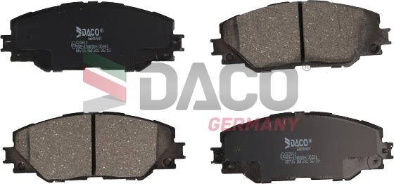 DACO Germany 323912 - Комплект спирачно феродо, дискови спирачки vvparts.bg