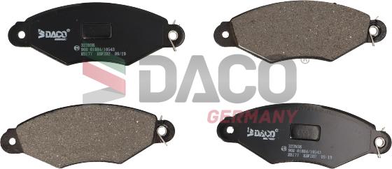 DACO Germany 323938 - Комплект спирачно феродо, дискови спирачки vvparts.bg