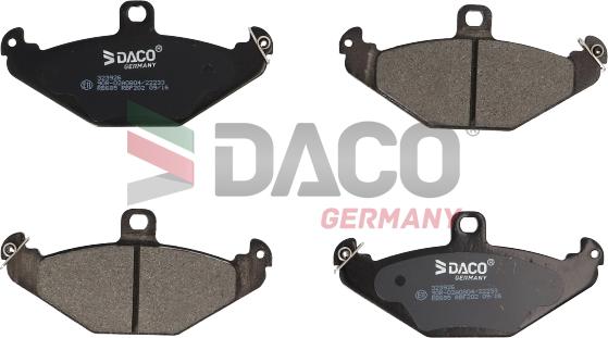 DACO Germany 323926 - Комплект спирачно феродо, дискови спирачки vvparts.bg