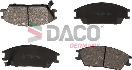 DACO Germany 323424 - Комплект спирачно феродо, дискови спирачки vvparts.bg