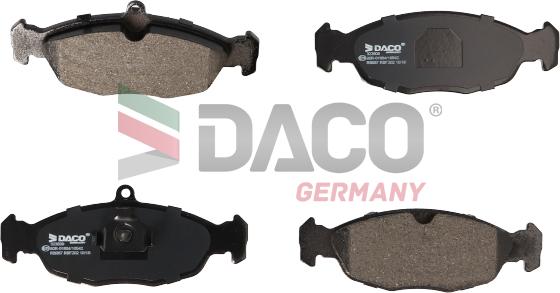 DACO Germany 323609 - Комплект спирачно феродо, дискови спирачки vvparts.bg