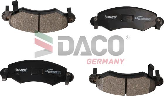 DACO Germany 323623 - Комплект спирачно феродо, дискови спирачки vvparts.bg