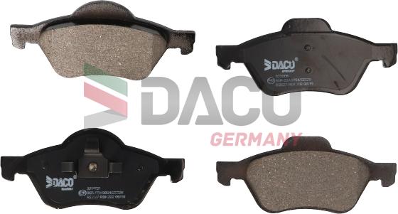 DACO Germany 323006 - Комплект спирачно феродо, дискови спирачки vvparts.bg