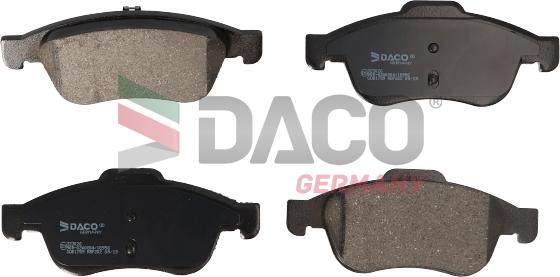 DACO Germany 323026 - Комплект спирачно феродо, дискови спирачки vvparts.bg