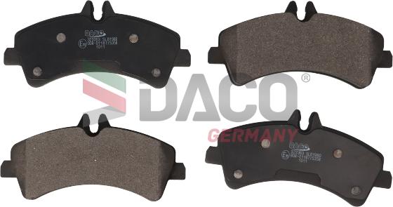 DACO Germany 323363 - Комплект спирачно феродо, дискови спирачки vvparts.bg