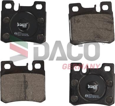 DACO Germany 323315 - Комплект спирачно феродо, дискови спирачки vvparts.bg