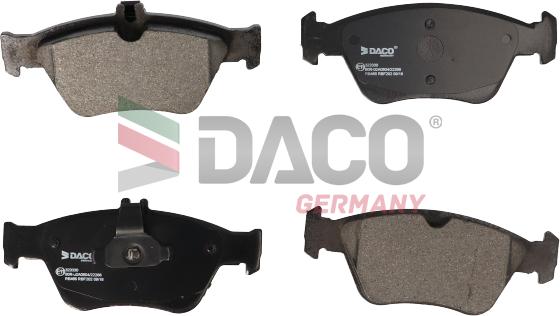 DACO Germany 323330 - Комплект спирачно феродо, дискови спирачки vvparts.bg