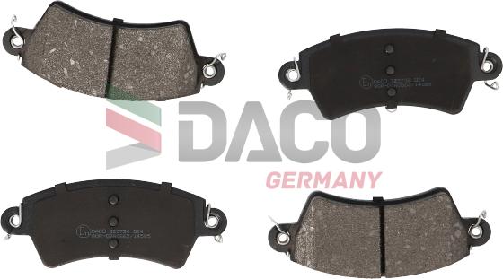 DACO Germany 323736 - Комплект спирачно феродо, дискови спирачки vvparts.bg