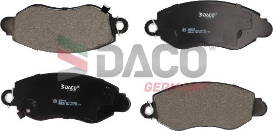 DACO Germany 322559 - Комплект спирачно феродо, дискови спирачки vvparts.bg