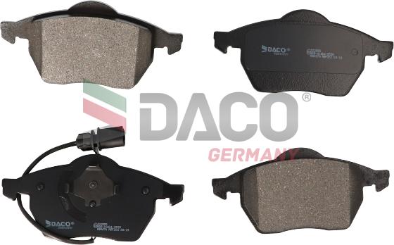 DACO Germany 322555 - Комплект спирачно феродо, дискови спирачки vvparts.bg