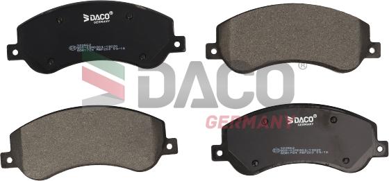 DACO Germany 322562 - Комплект спирачно феродо, дискови спирачки vvparts.bg