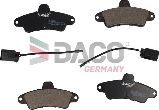 DACO Germany 322520 - Комплект спирачно феродо, дискови спирачки vvparts.bg