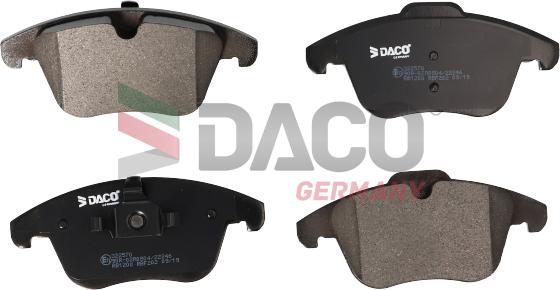DACO Germany 322570 - Комплект спирачно феродо, дискови спирачки vvparts.bg