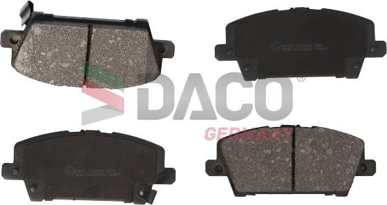 DACO Germany 322640 - Комплект спирачно феродо, дискови спирачки vvparts.bg