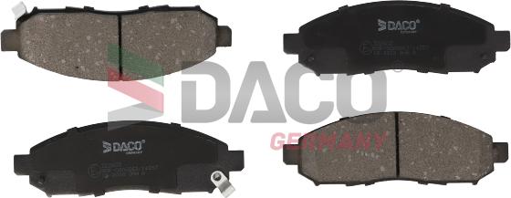 DACO Germany 322603 - Комплект спирачно феродо, дискови спирачки vvparts.bg