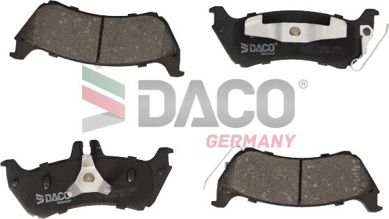 DACO Germany 322341 - Комплект спирачно феродо, дискови спирачки vvparts.bg