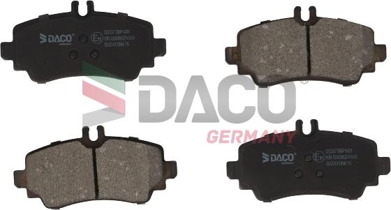 DACO Germany 322337 - Комплект спирачно феродо, дискови спирачки vvparts.bg