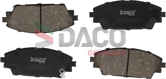 DACO Germany 322240 - Комплект спирачно феродо, дискови спирачки vvparts.bg