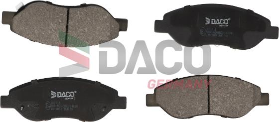 DACO Germany 322711 - Комплект спирачно феродо, дискови спирачки vvparts.bg