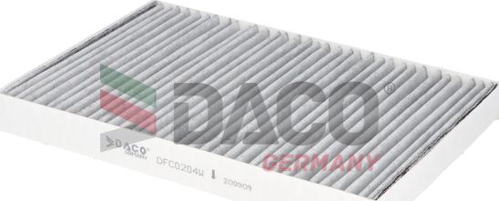 DACO Germany DFC0204W - Филтър купе (поленов филтър) vvparts.bg