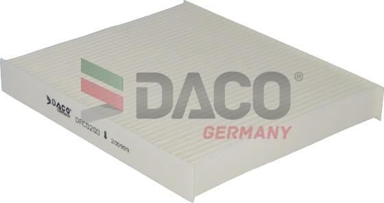 DACO Germany DFC0200 - Филтър купе (поленов филтър) vvparts.bg