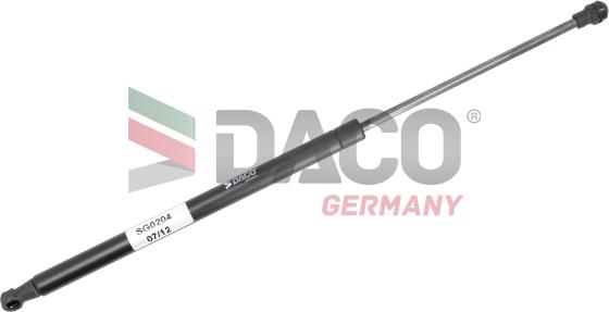 DACO Germany SG0204 - Газов амортисьор, багажно / товарно пространство vvparts.bg