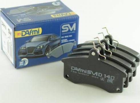 Dafmi D140SM - Комплект спирачно феродо, дискови спирачки vvparts.bg