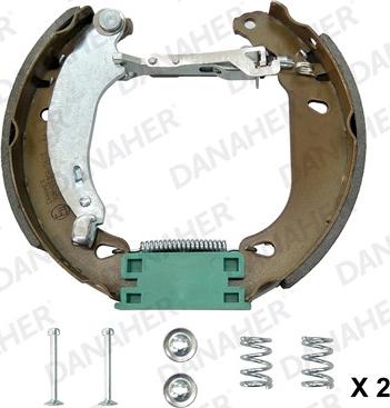 Danaher 110.10343 - Комплект спирачна челюст vvparts.bg