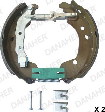 Danaher 110.10252 - Комплект спирачна челюст vvparts.bg