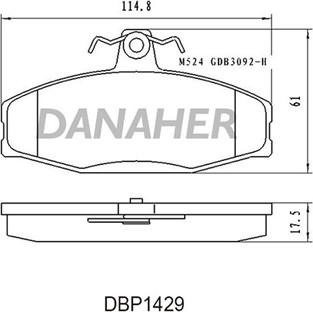 BETTAPARTS BDP687 - Комплект спирачно феродо, дискови спирачки vvparts.bg