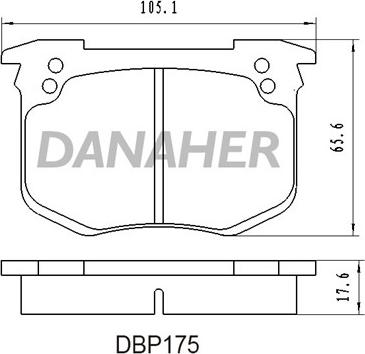 Allied Nippon ADB2588 - Комплект спирачно феродо, дискови спирачки vvparts.bg