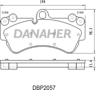 Dynamatrix DBP1625 - Комплект спирачно феродо, дискови спирачки vvparts.bg