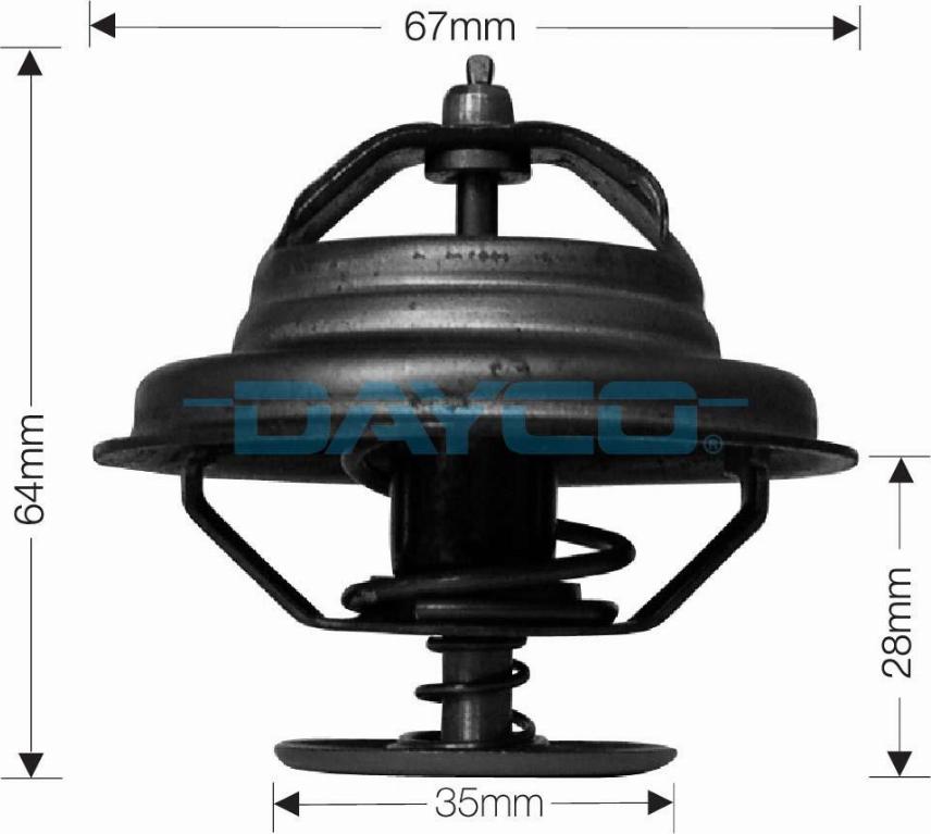 DAYCO-AU DT62A - Термостат, охладителна течност vvparts.bg