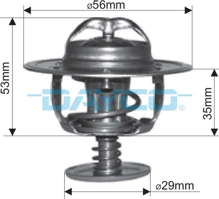 DAYCO-AU DT39A - Термостат, охладителна течност vvparts.bg